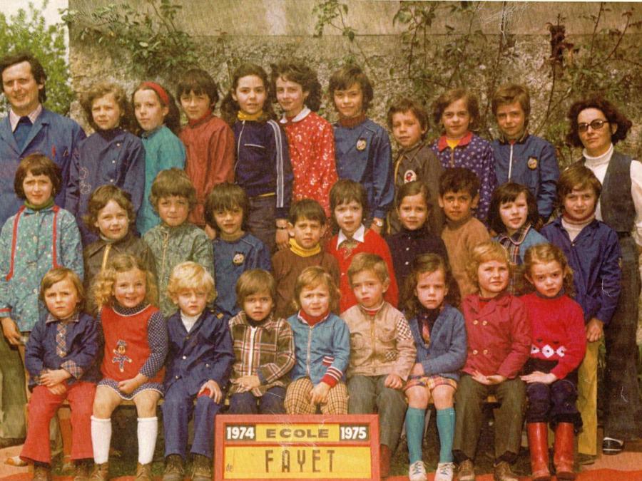 1974-75 École de Fayet