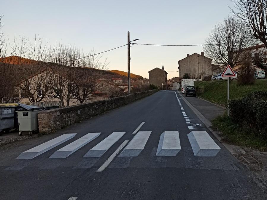 Création d'un passage piéton en 3d - 2020 - Fayet